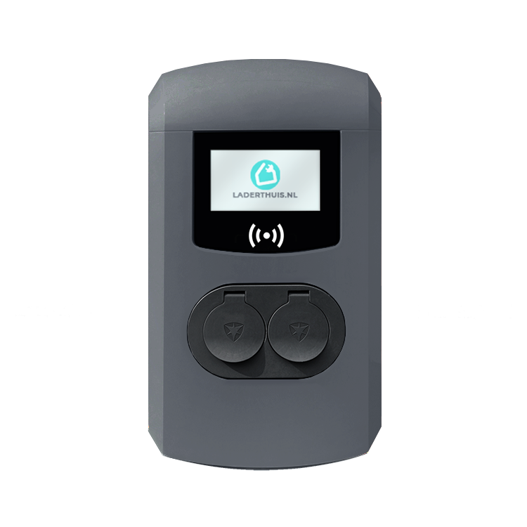 alfen_Double_pro_line_ev-charger_white_type-2-cable_one-socket_display_antraciet_grijs