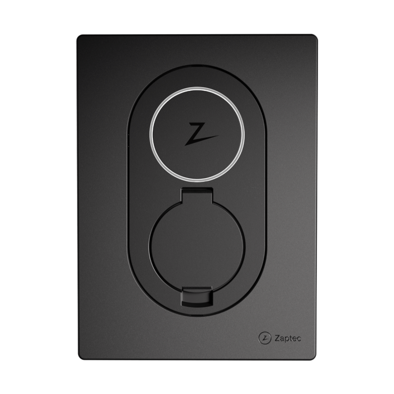 zaptec go wallbox laadpaal 22kw zwart - laderthuis